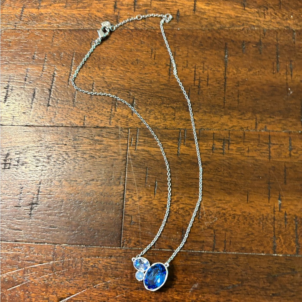 Elegant Blue and Silver Necklace